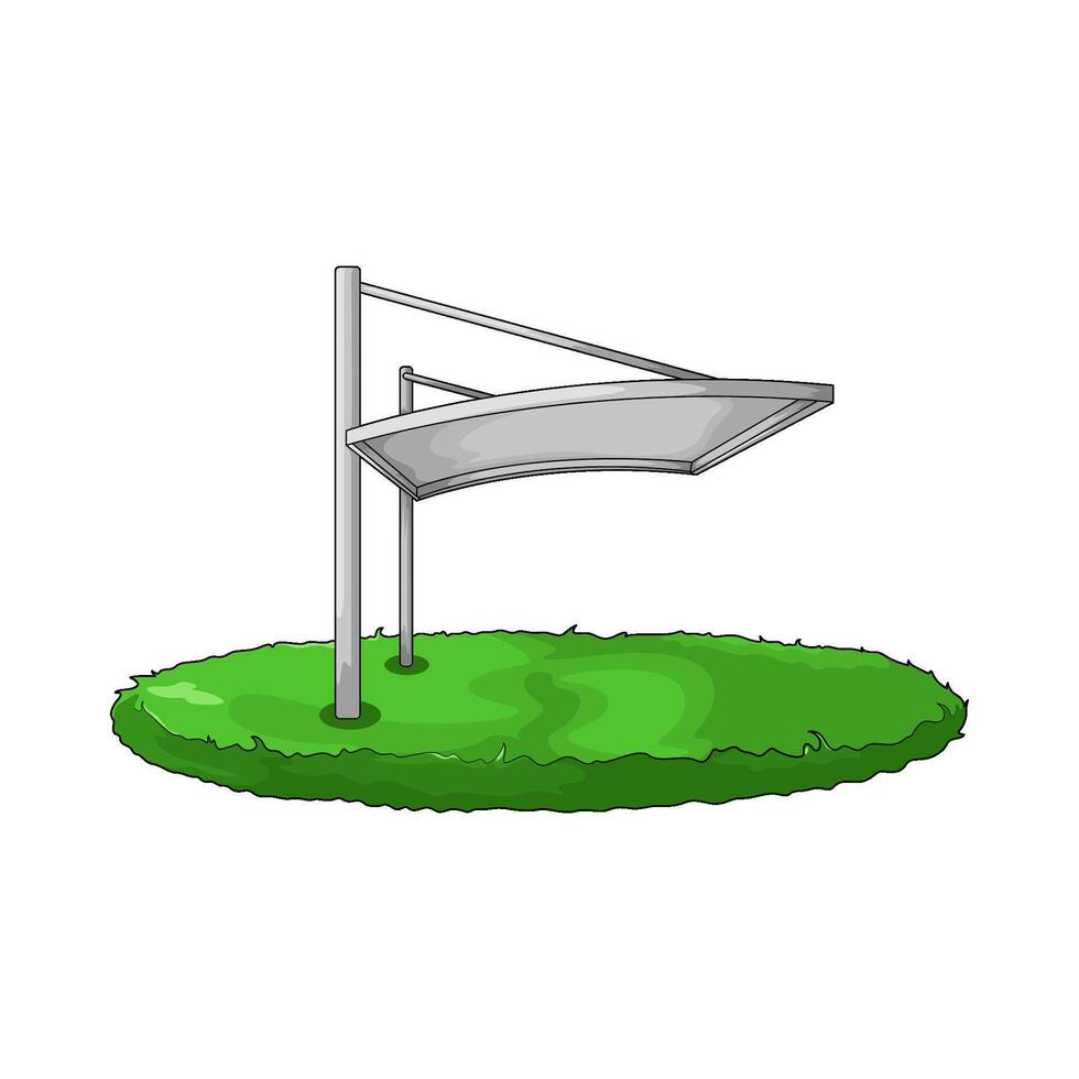 White canopy tent vector