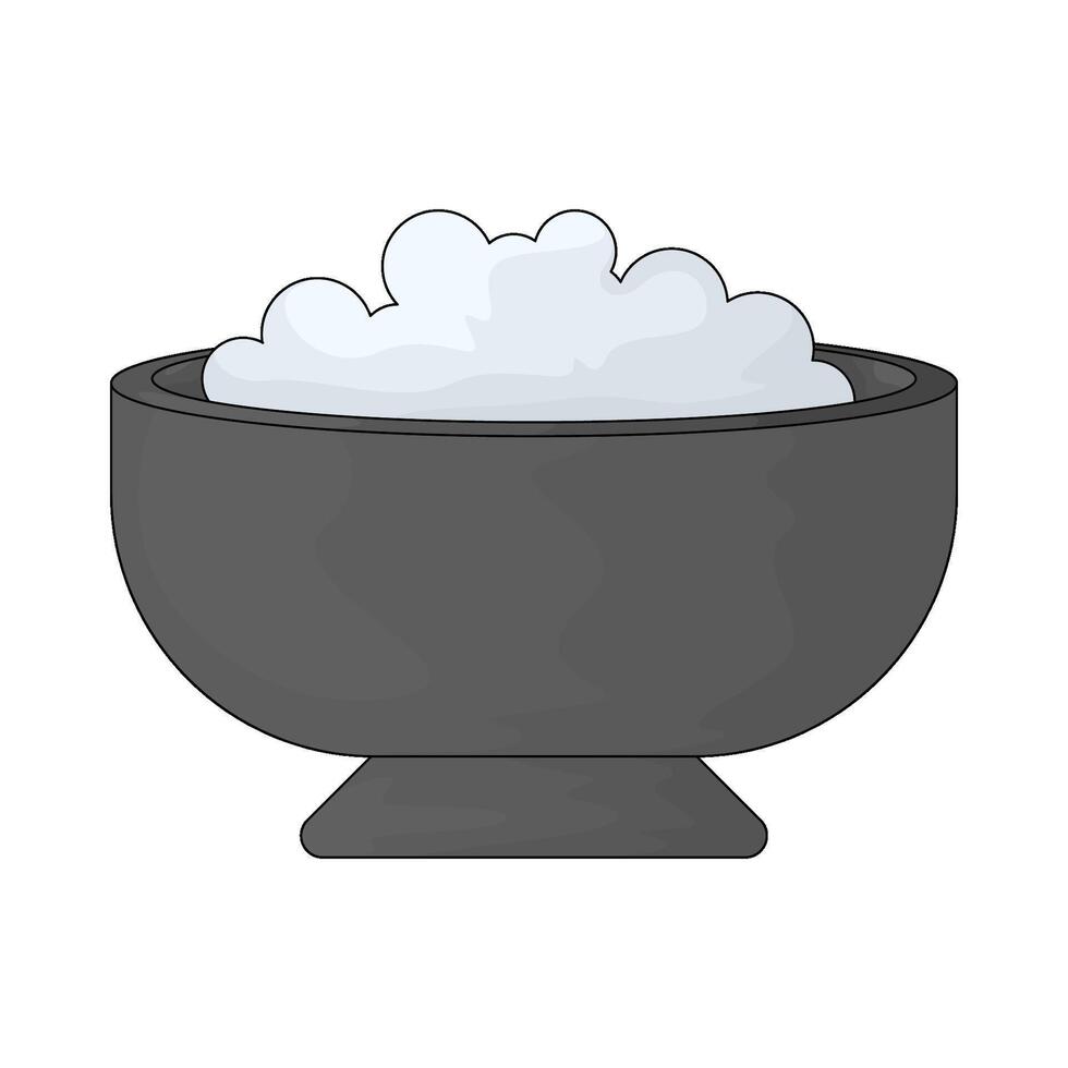 Barbershop shaving bowl vector
