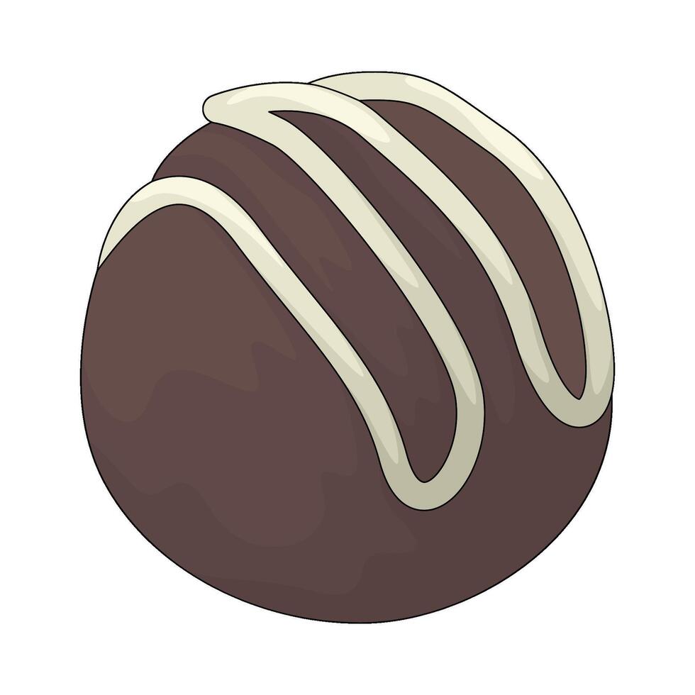 Sweets chocolate balls vector