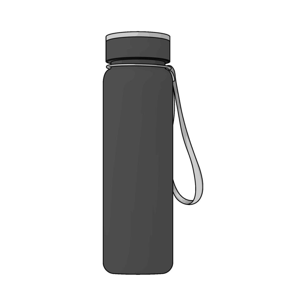 black tumbler illustration vector