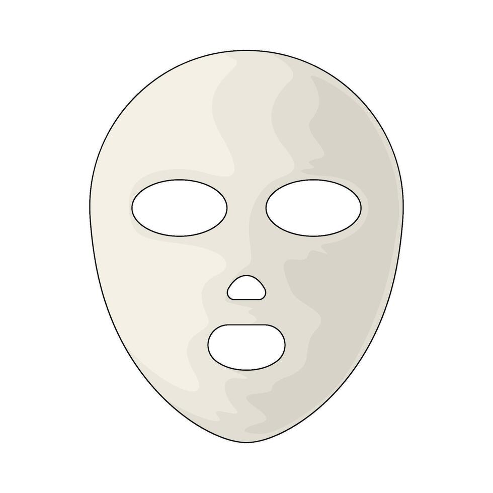 Sauna mask illustration vector