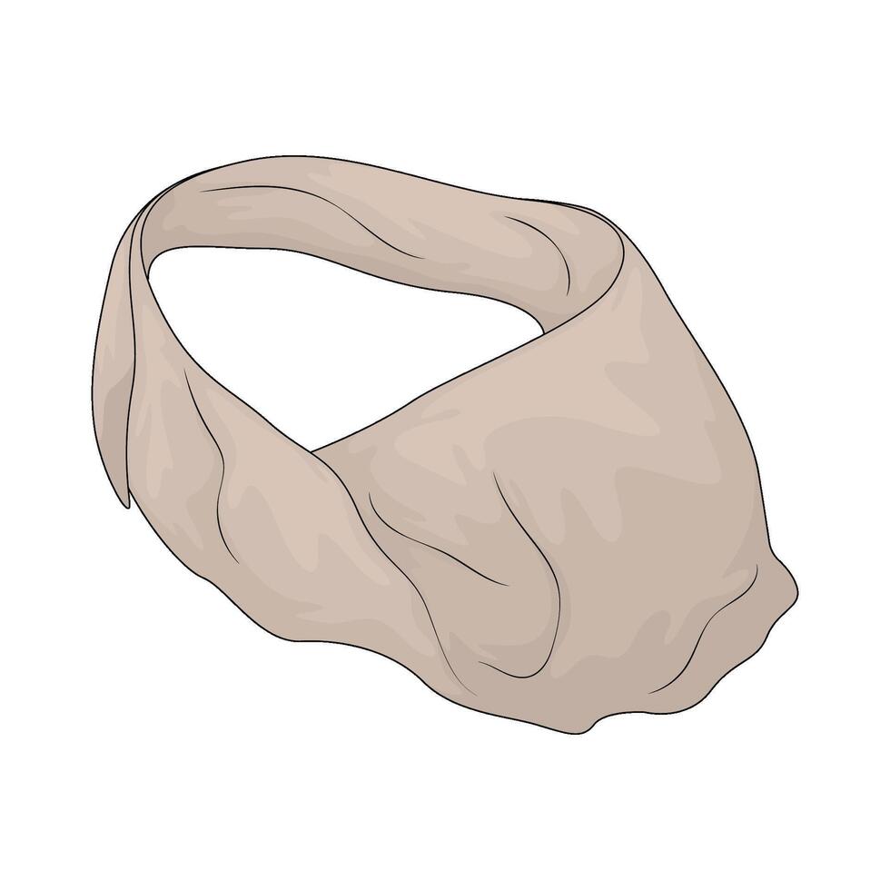 Pet scarf illustration vector