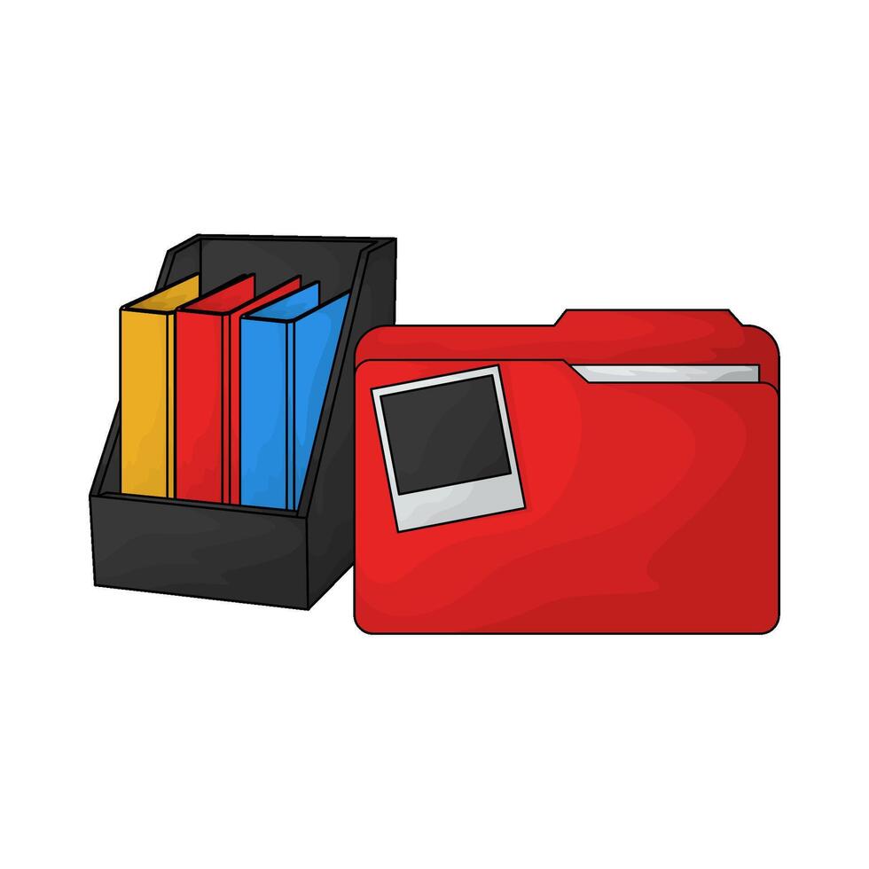 illustration of Folder Storage vector