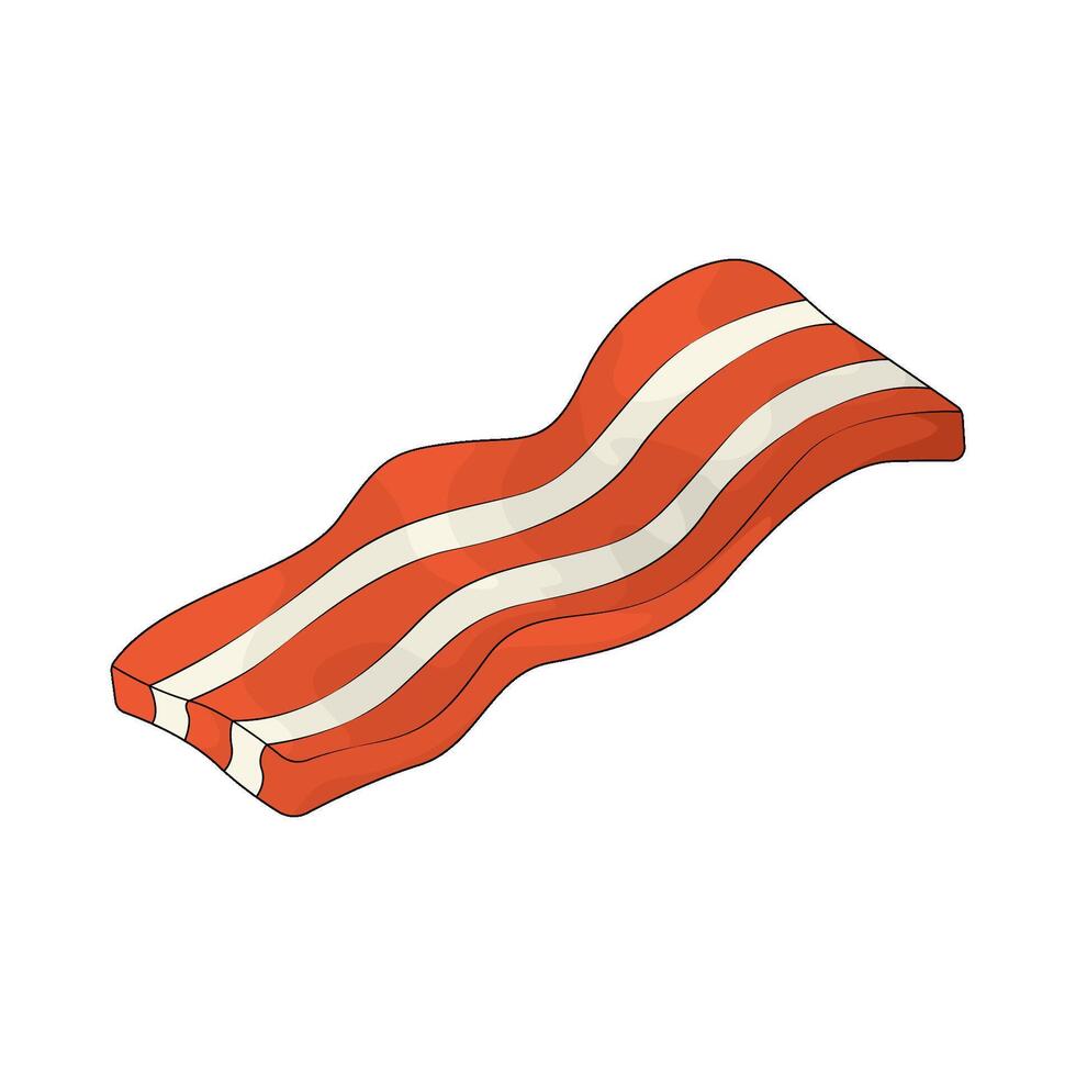 delicious bacon illustration vector