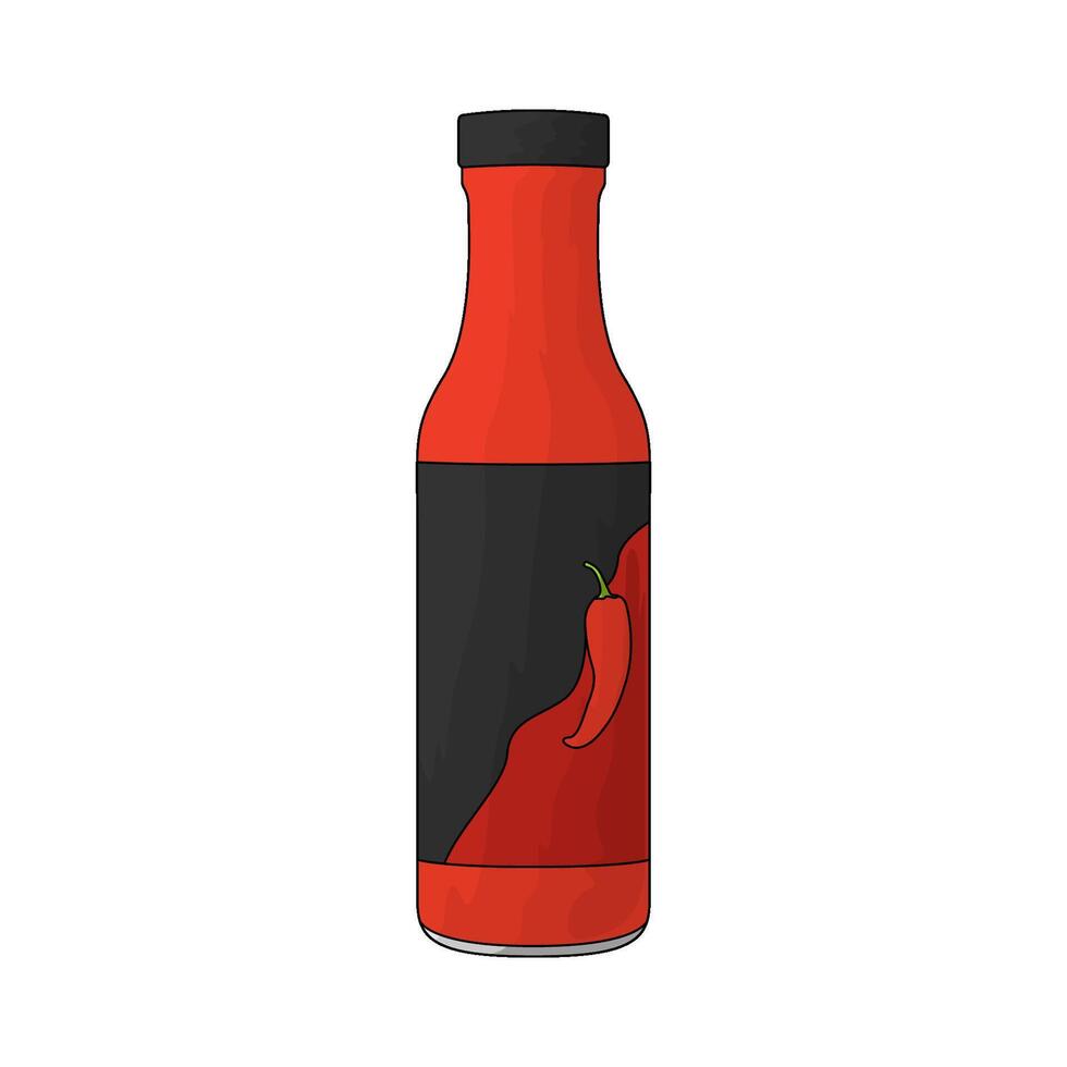 delicious spicy sauce vector