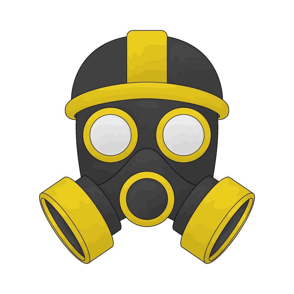 Job Safety gas mask vector