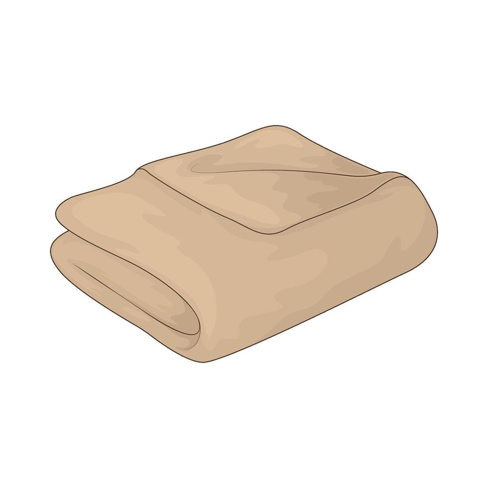 folded blanket illustration vector