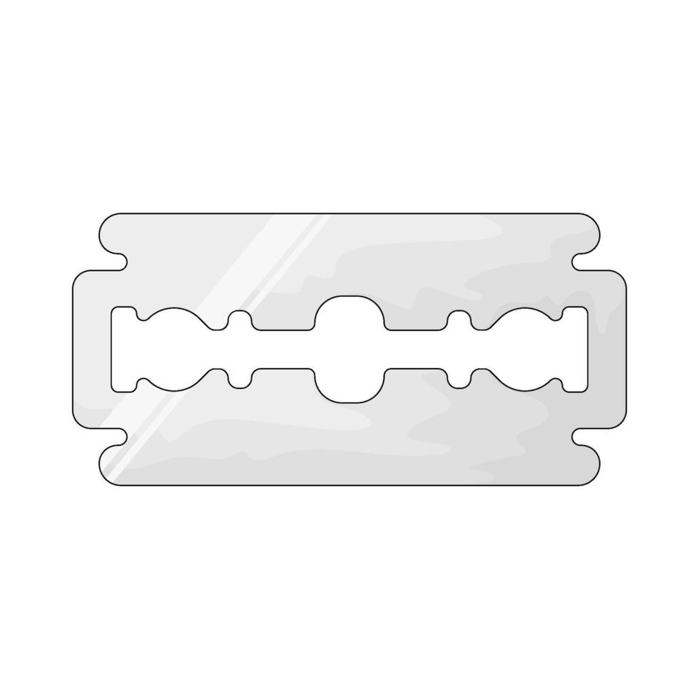 Barbershop razor blade vector