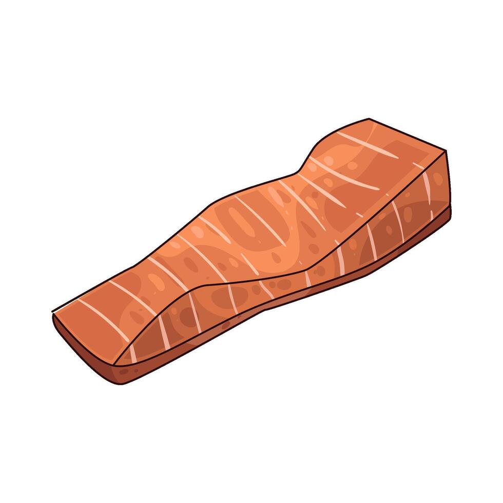 fresh salmon illustration vector