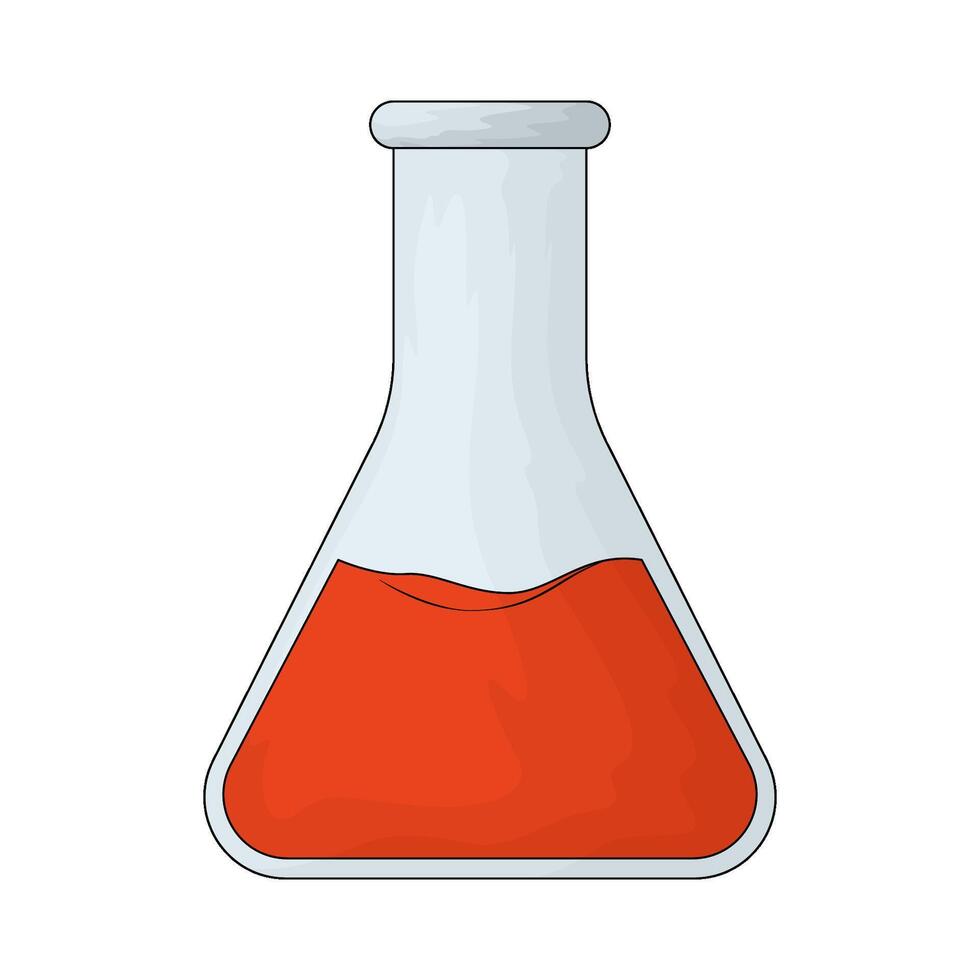 illustration of a flask vector