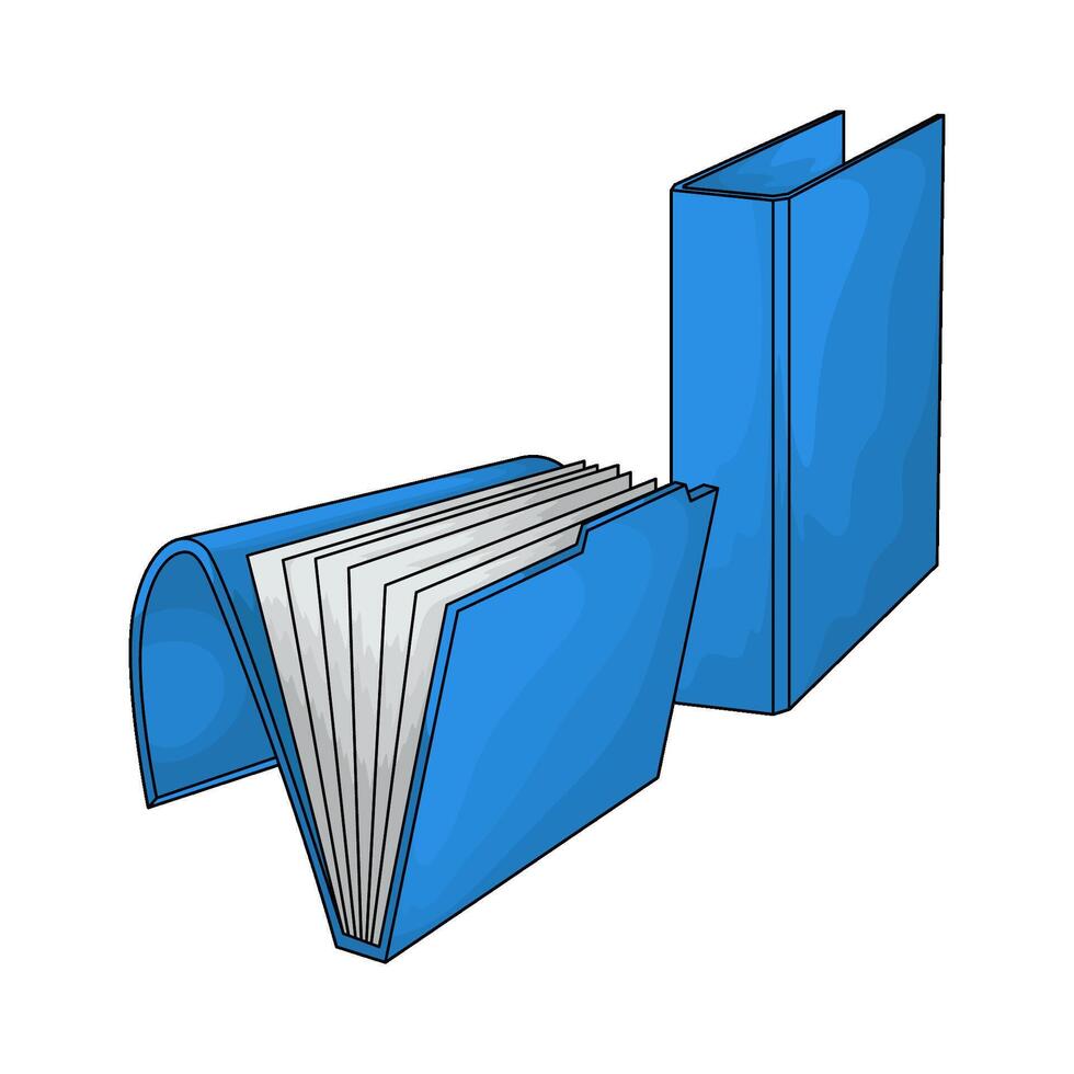 two folders illustration vector