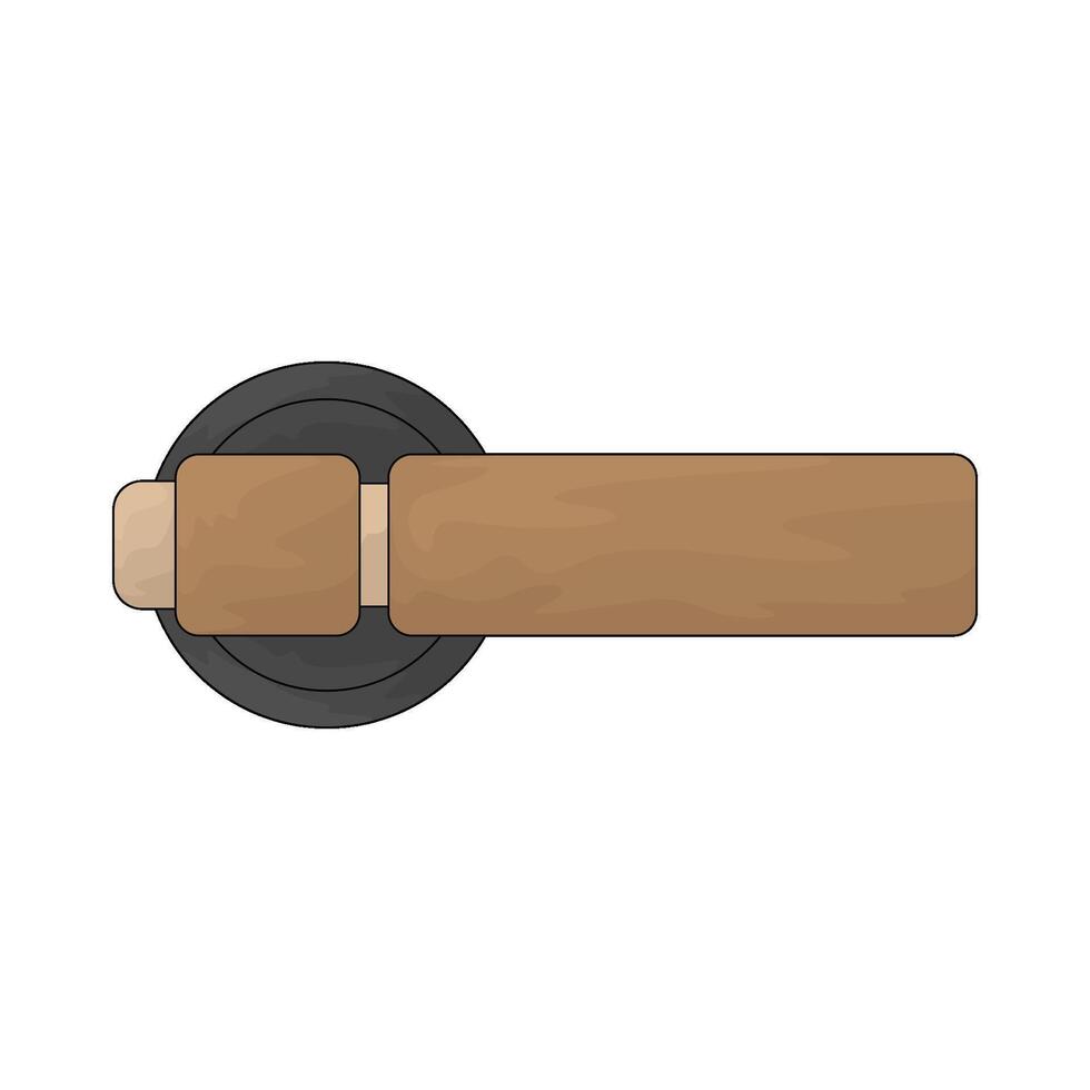Bedroom door handle vector