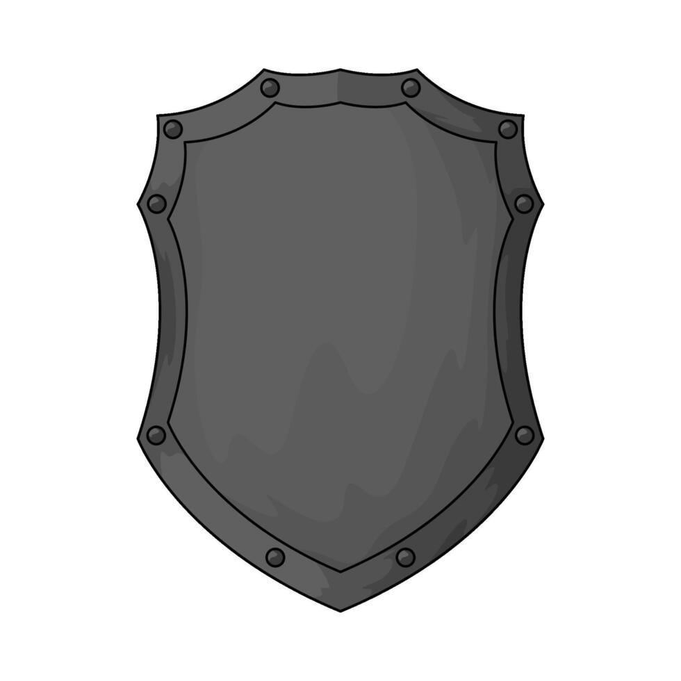 illustration of old shield vector