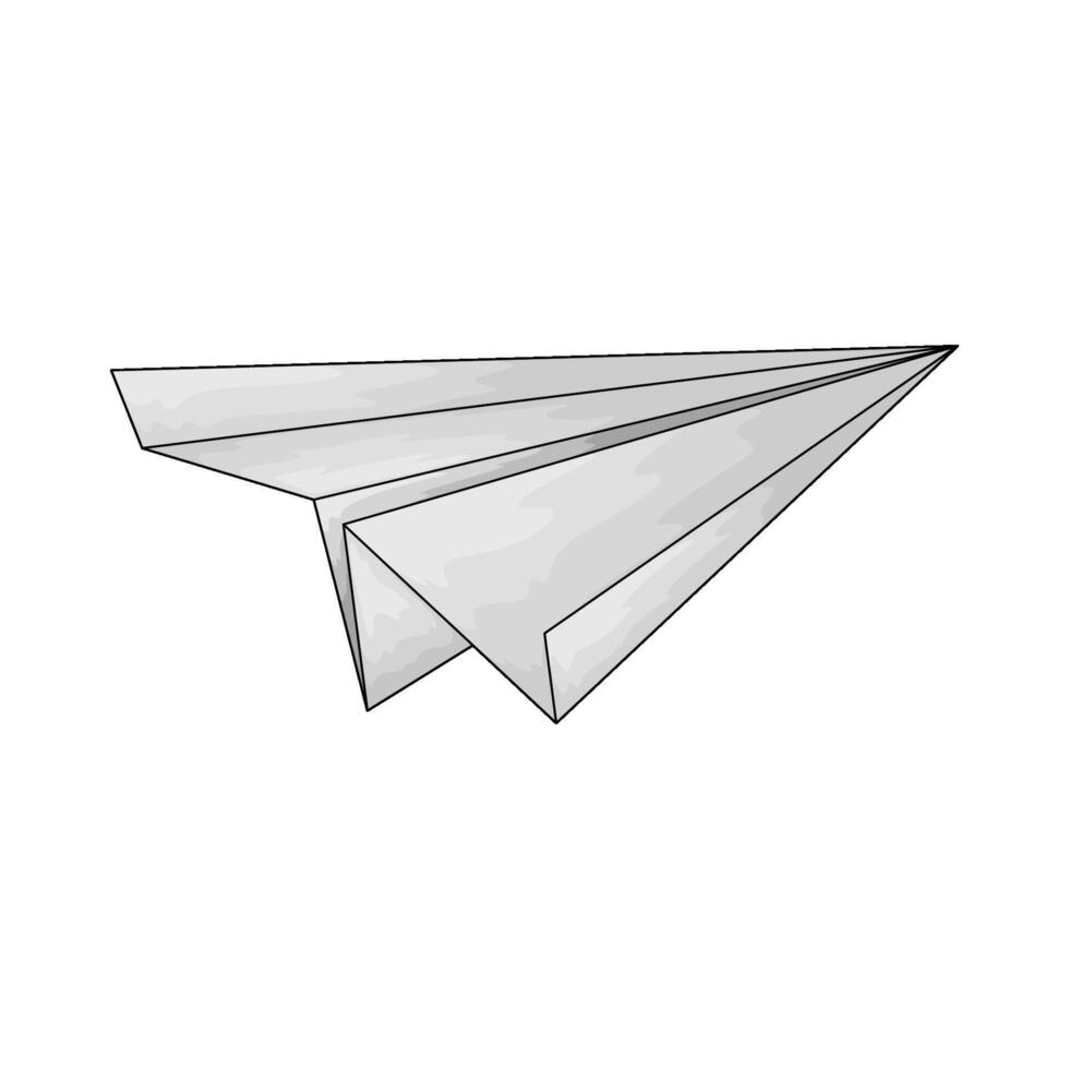 illustration of a paper plane vector
