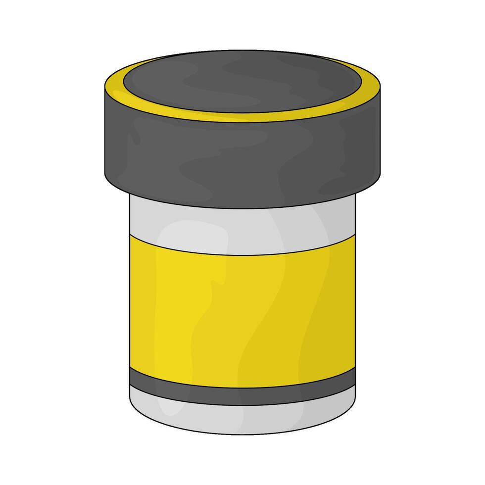 paint jar illustration vector