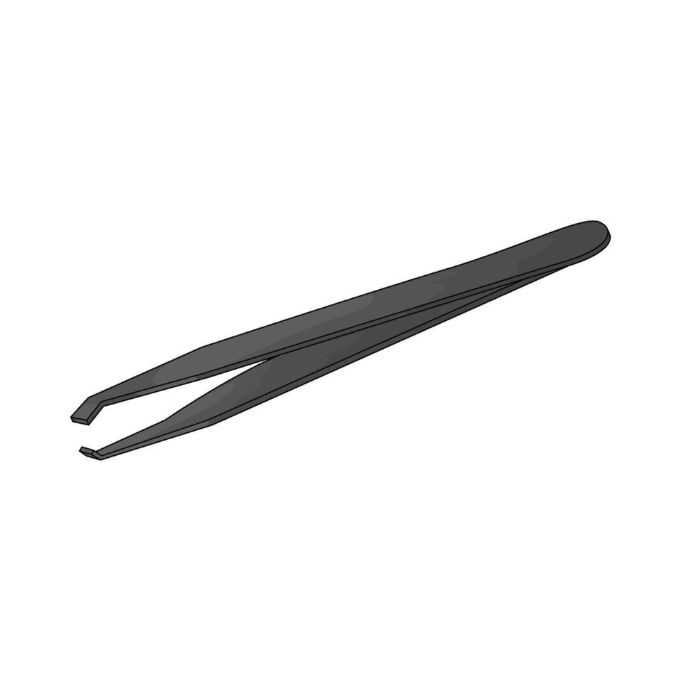 Lab tweezers illustration vector