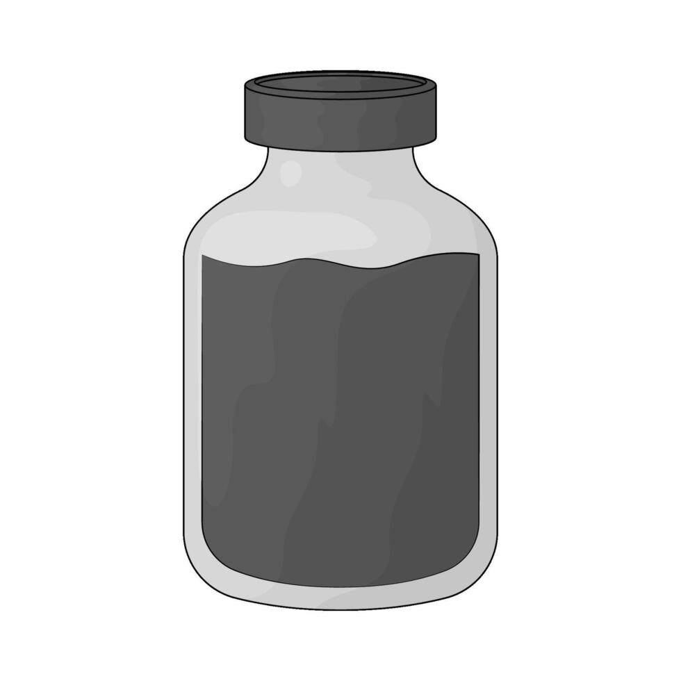 Art ink bottle vector