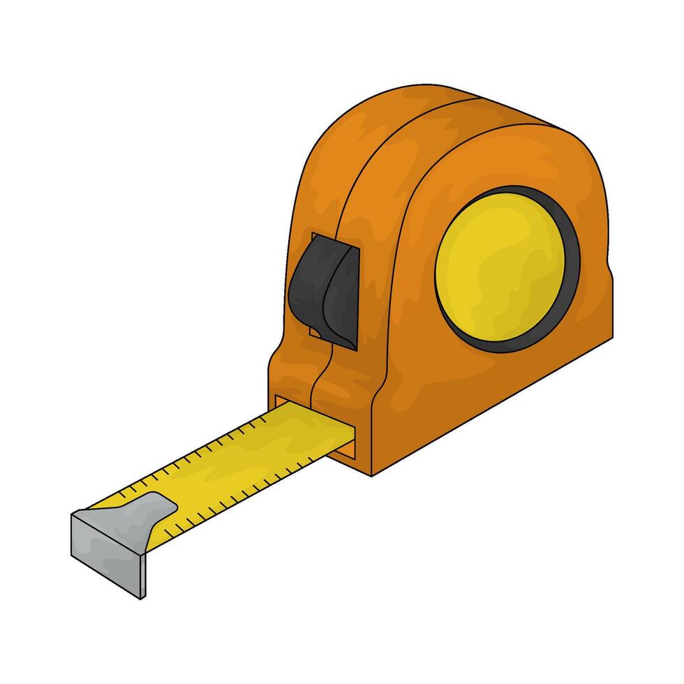 Construction tape measuring vector