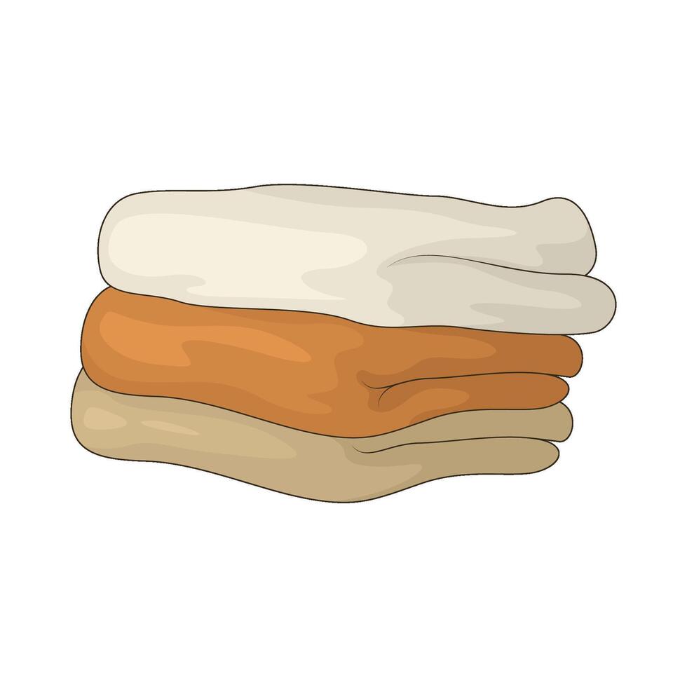 folded towel illustration vector