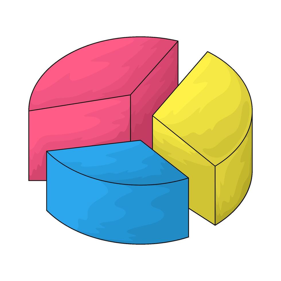 Presentation pie chart vector