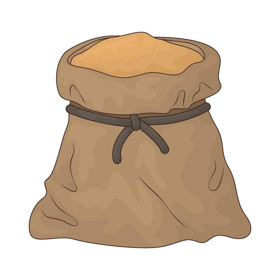 Medieval sack bag vector
