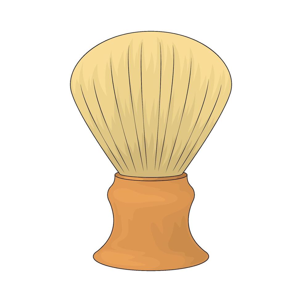 Barbershop shaving brush vector