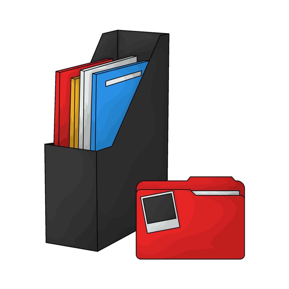 folder and documents illustration vector