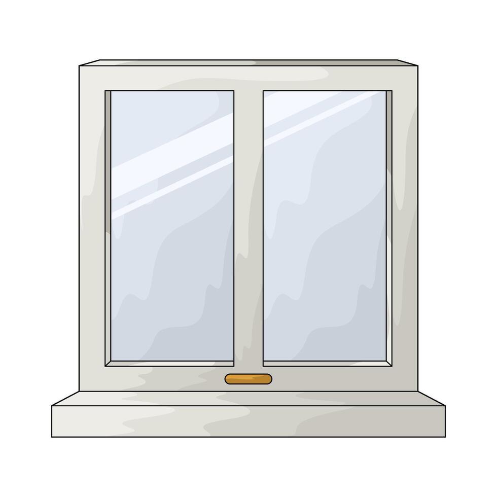 luxury window illustration vector