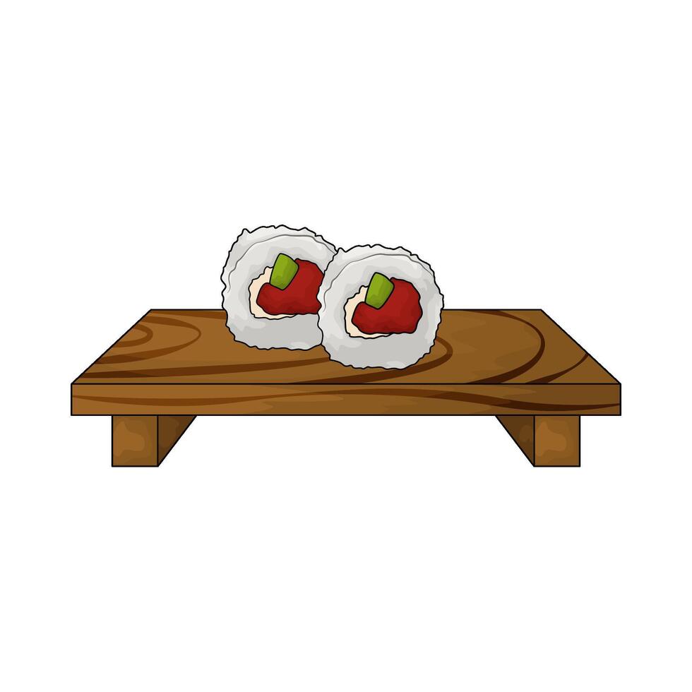 best sushi roll illustration vector