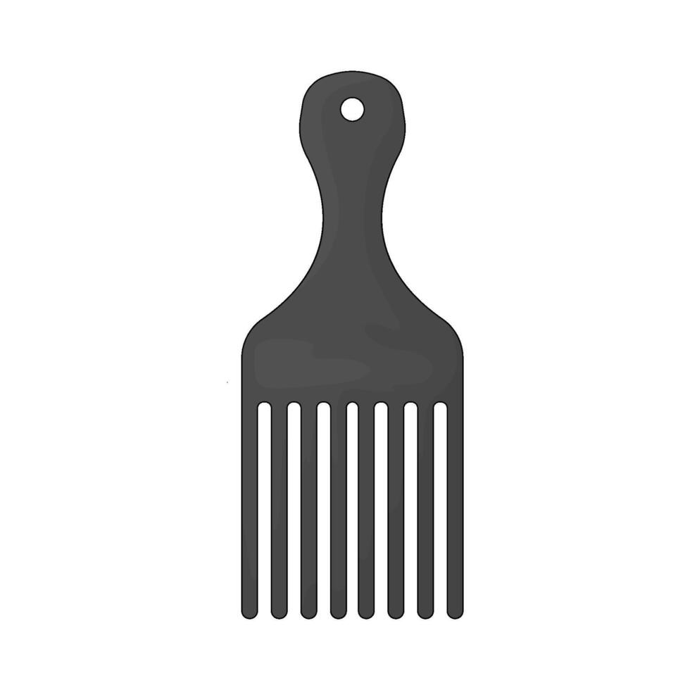 black comb illustration vector