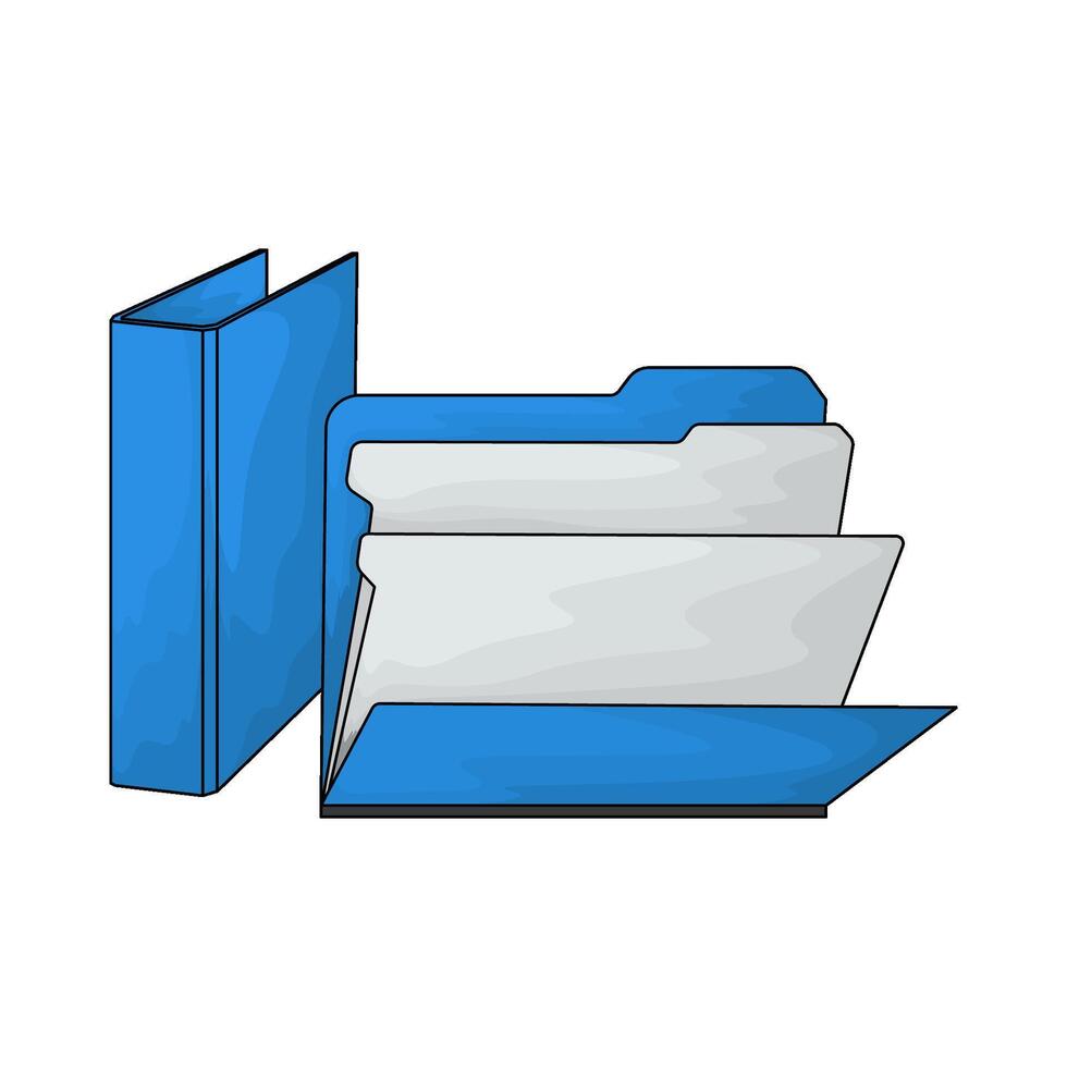illustration of Backup files vector