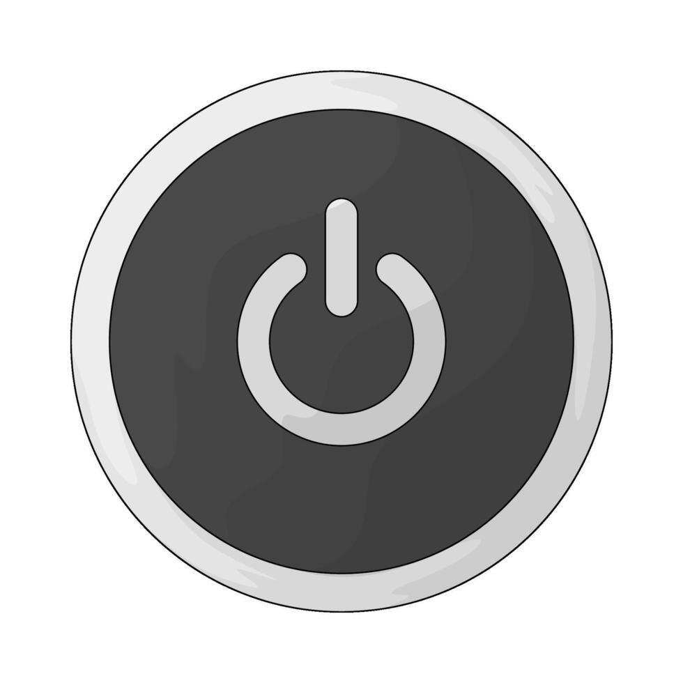 power button illustration vector
