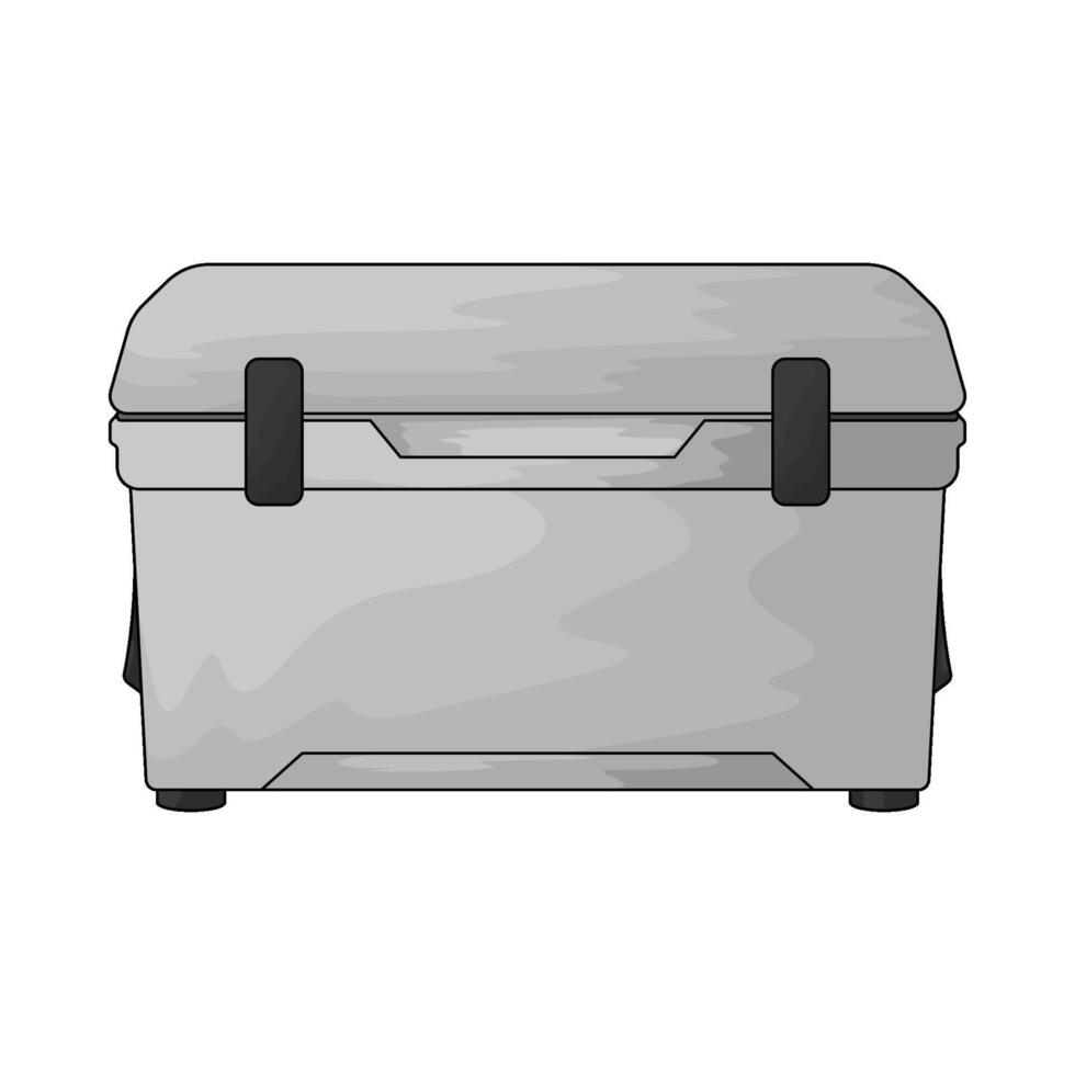 illustration of fishing cooler box vector