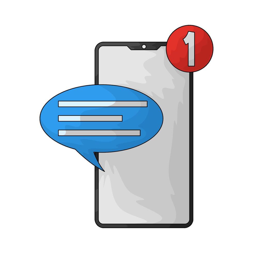 illustration of a new message vector