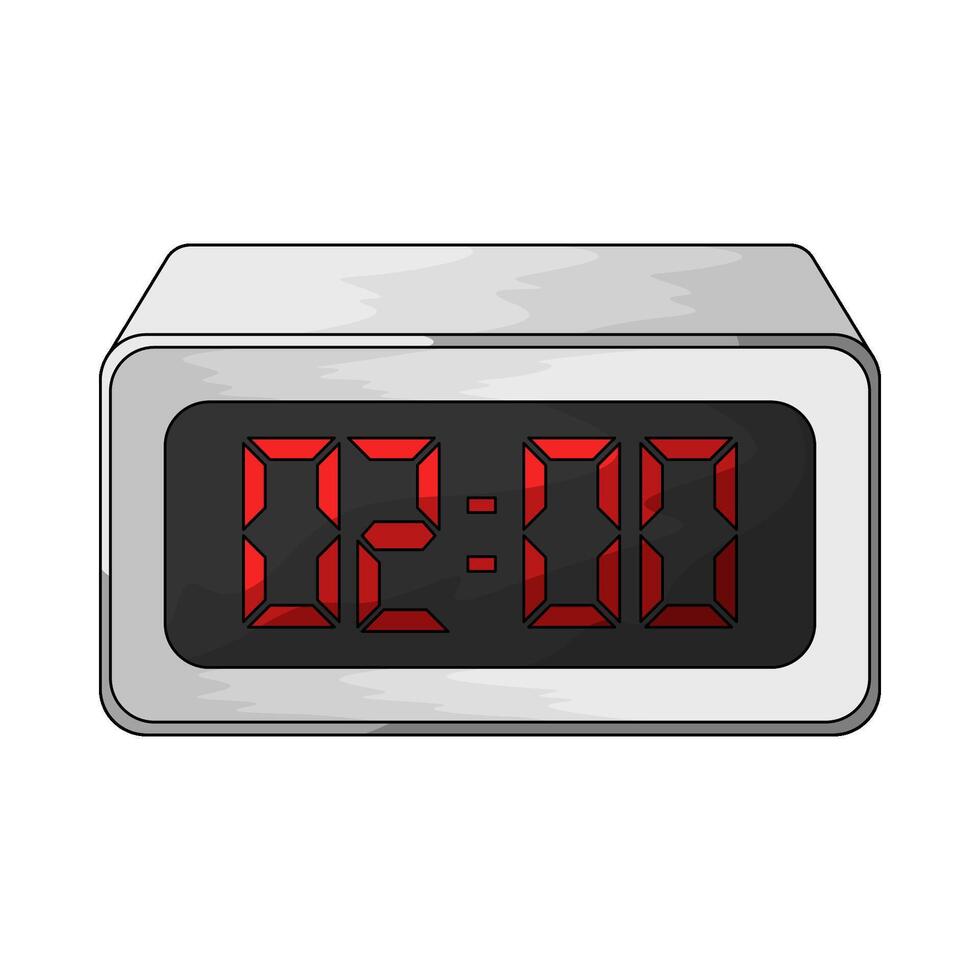 illustration of a digital clocks vector