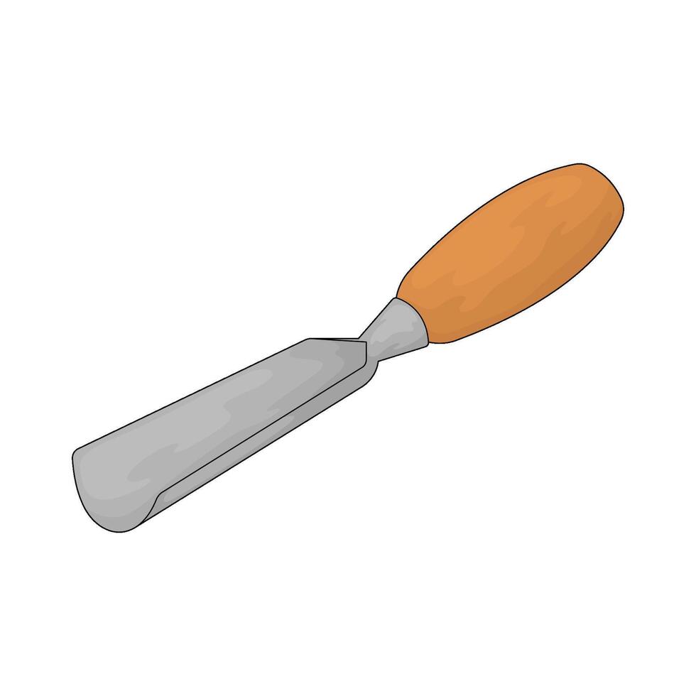 illustration of Art chisel vector