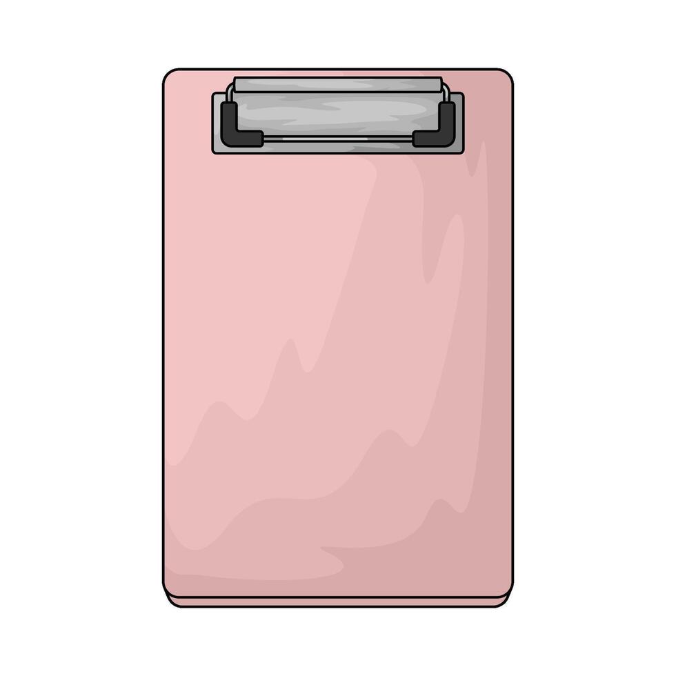 illustration of pink clipboard vector