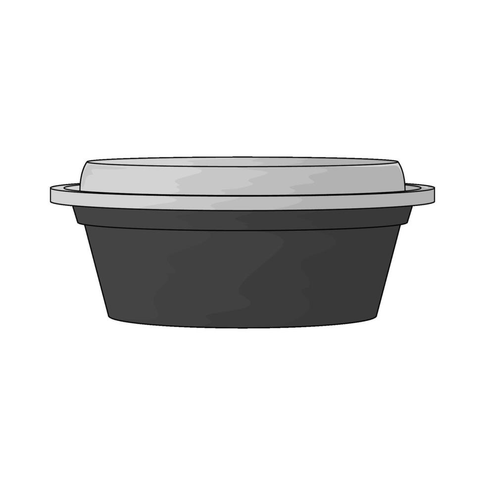 instant food illustration vector