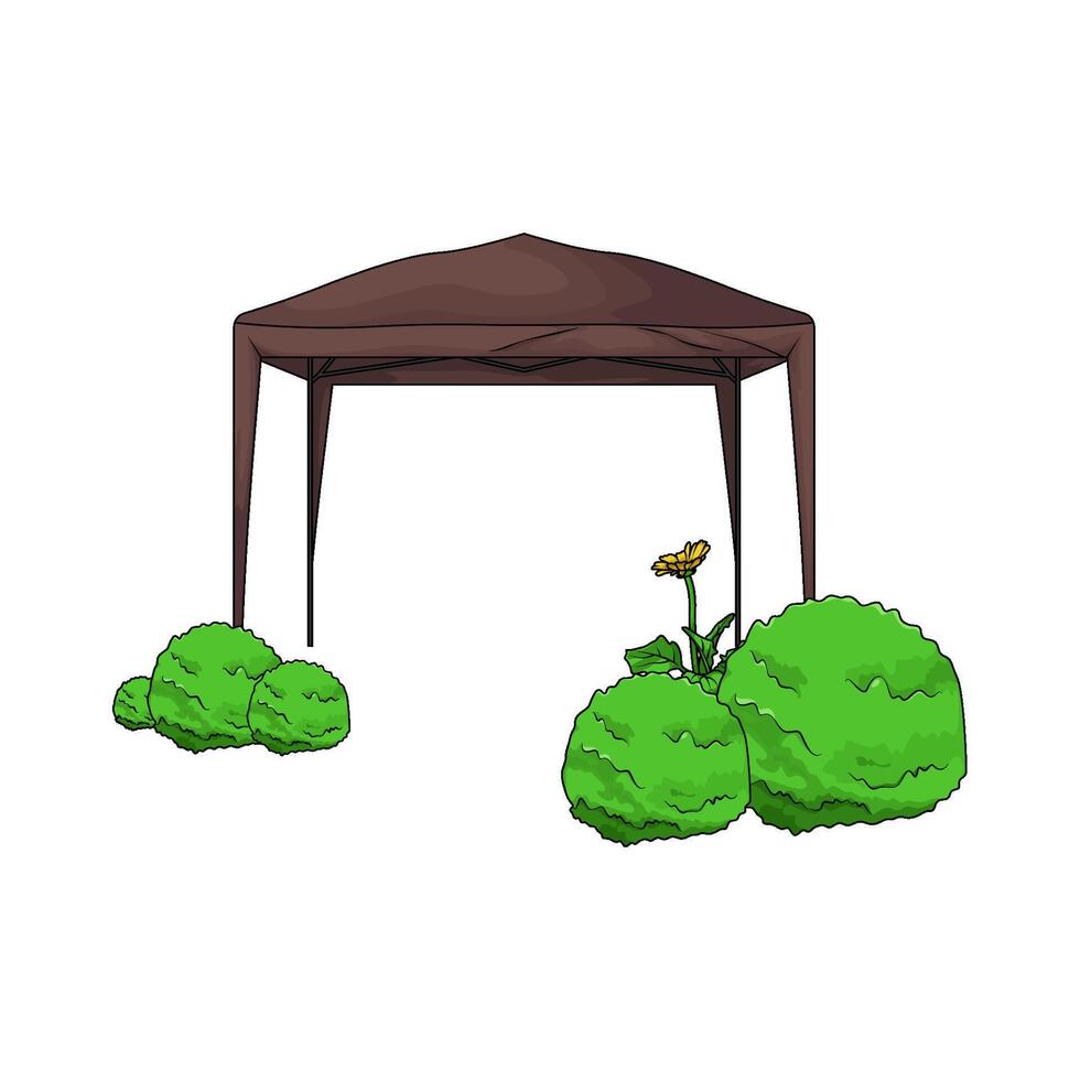 Gazebo Canopy Tent vector