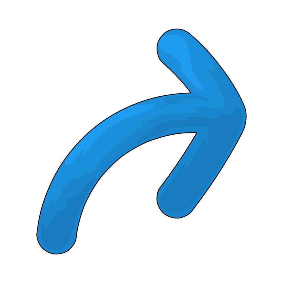 illustration of a right arrow vector