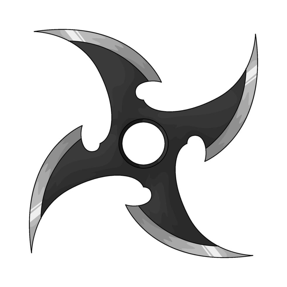 Japan shuriken illustration vector