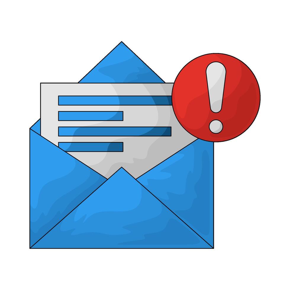 illustration of a error message vector