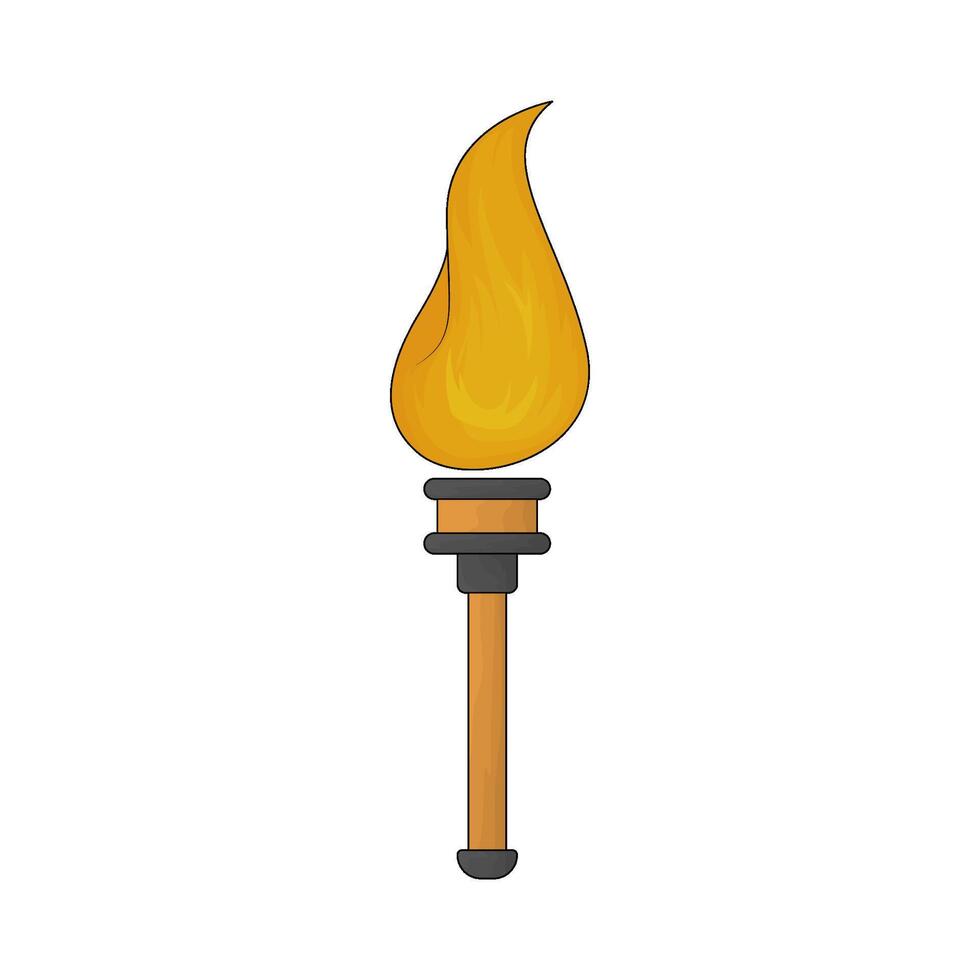 Circus torch illustration vector