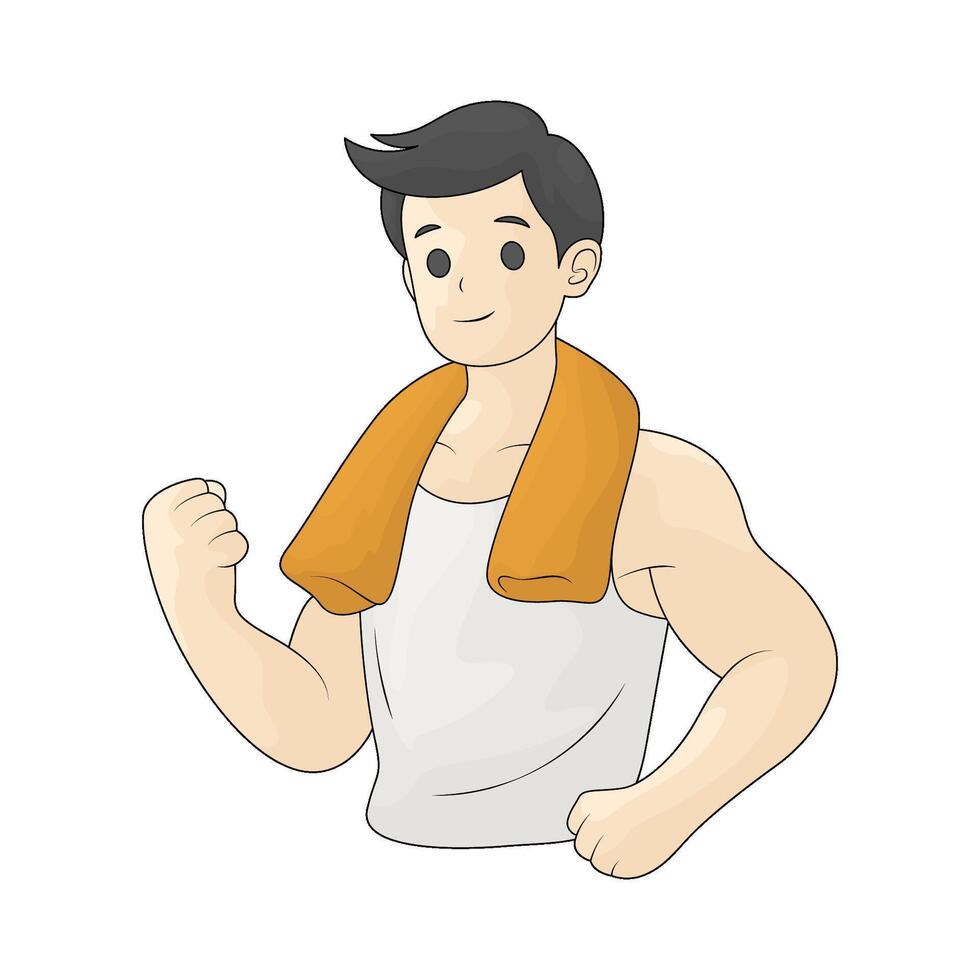 Dad works out vector