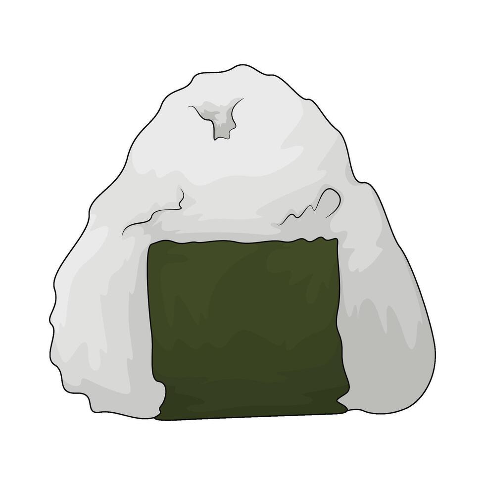 delicious onigiri illustration vector