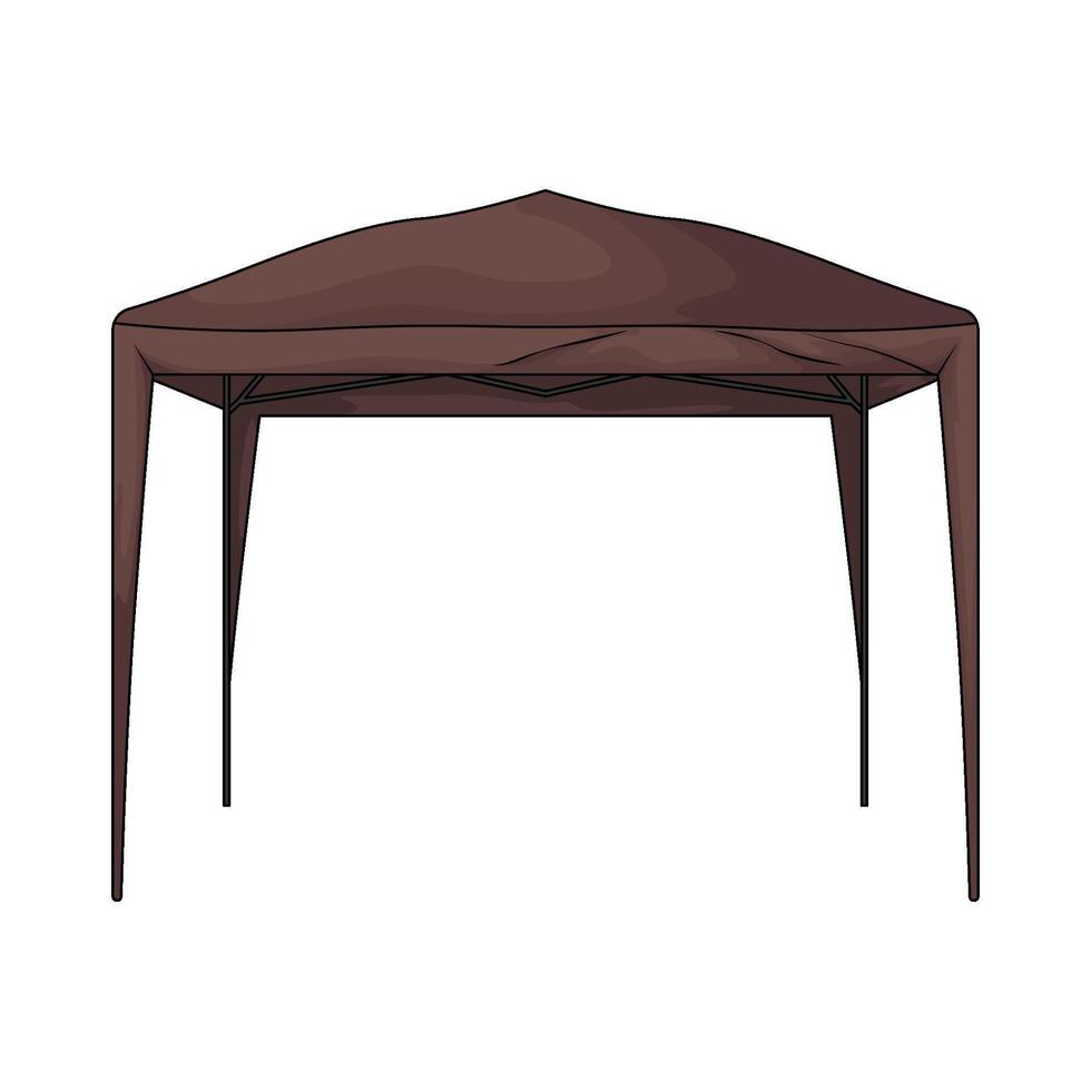 illustration of Canopy tent vector