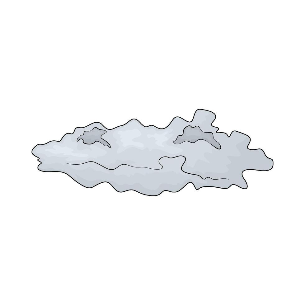 illustration of a white cloud vector