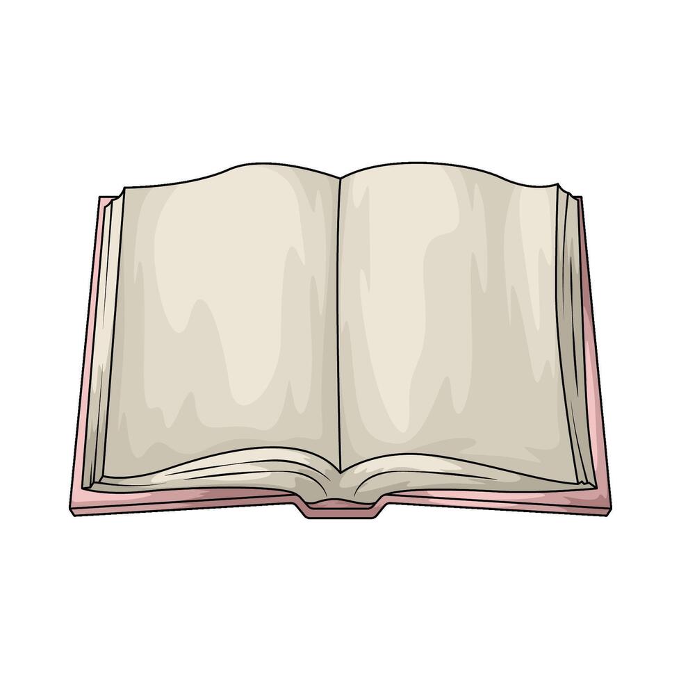 open empty book illustration vector