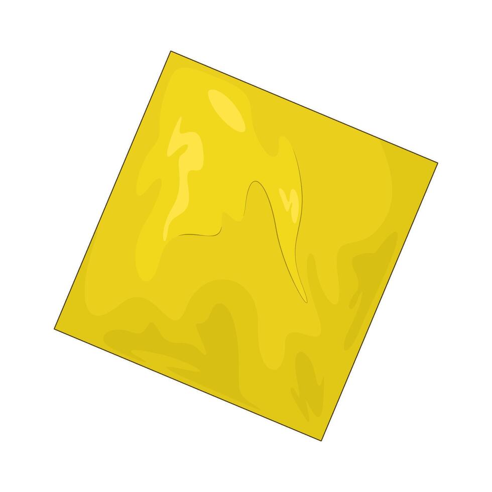 yellow sticky notes vector