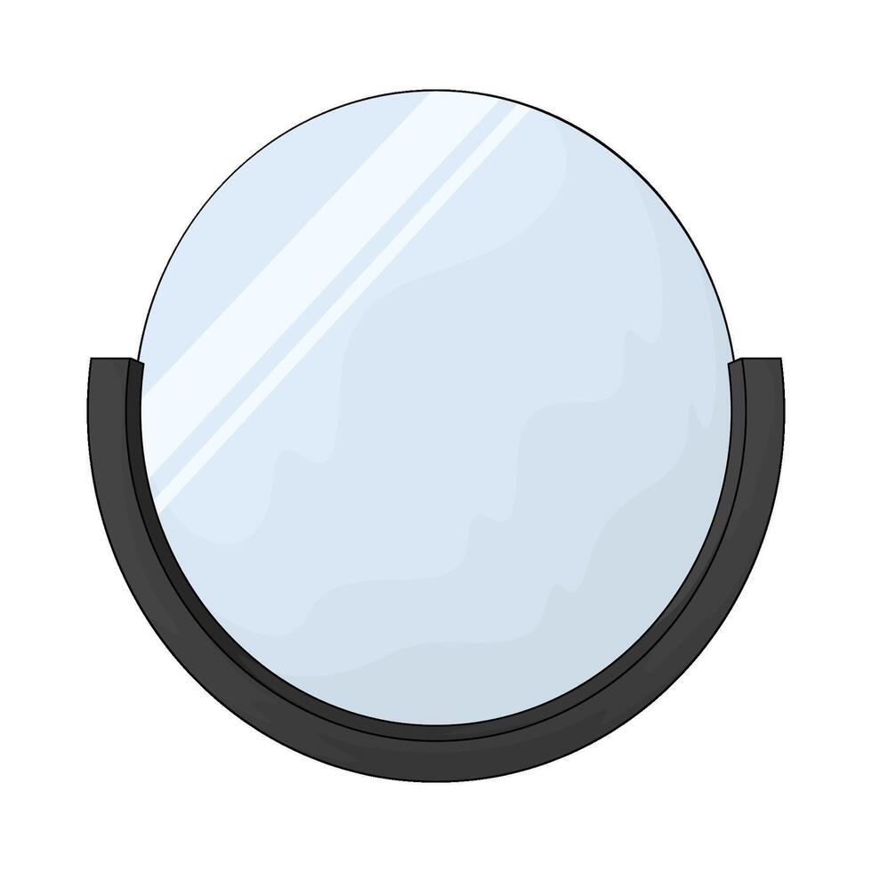 Barbershop mirror illustrations vector